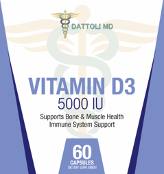 Vitamin D3 (5000 IU) 60 Count